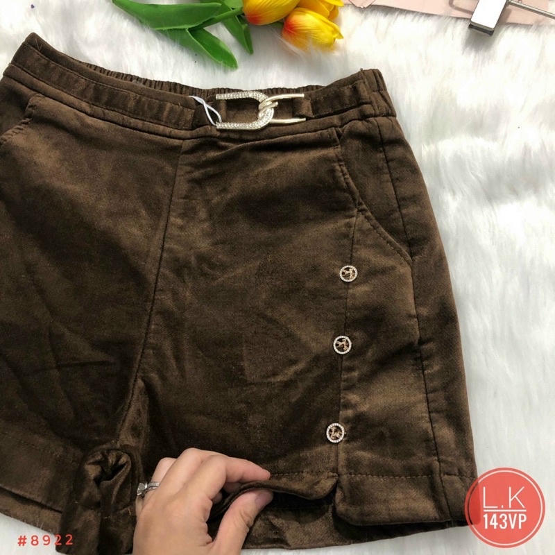 Quần Sooc Nhung MFK -hàng Quảng Châu- Chuẩn Tagmac