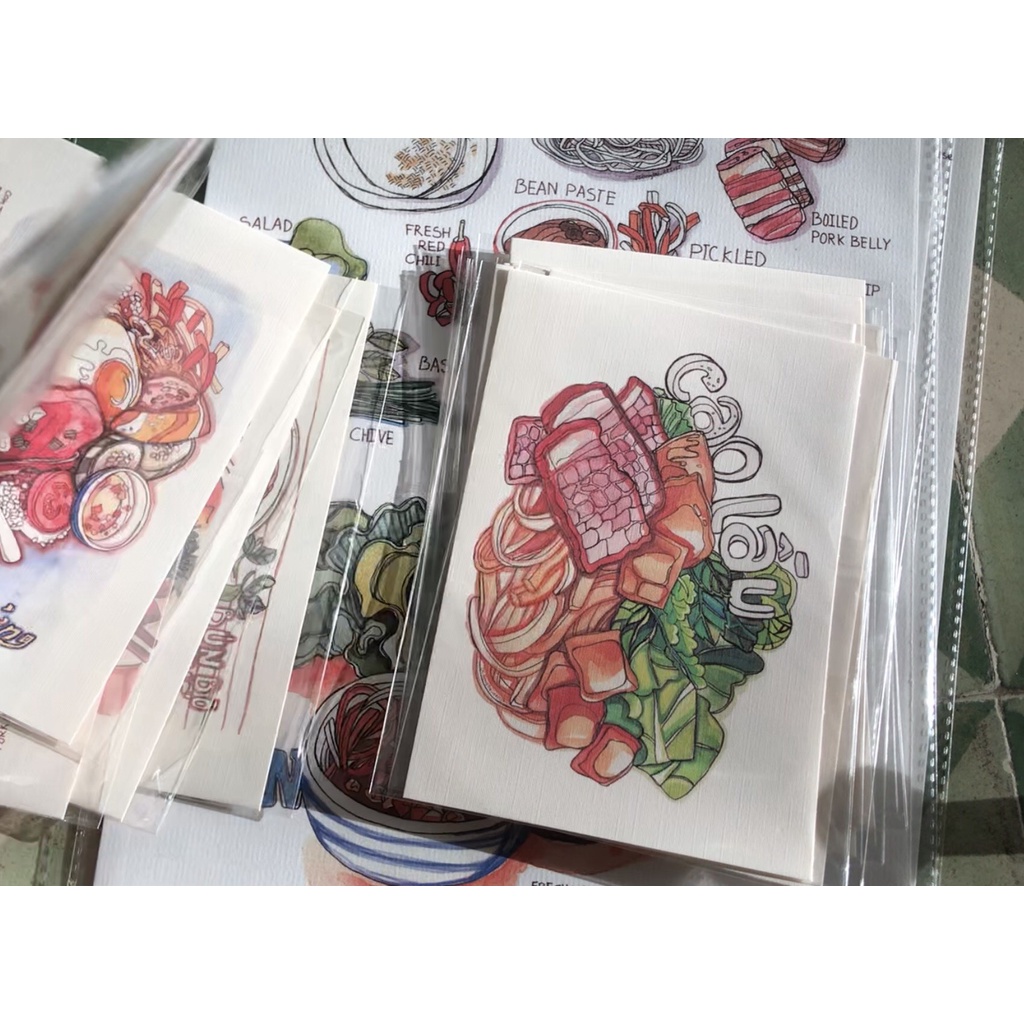 Postcard Bộ Món Ăn Việt Nam by ocbongtai.artist