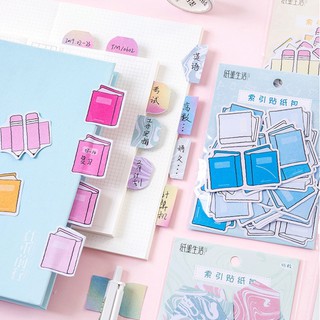Bộ 45 nhãn dán phân trang (Hình cuốn sách)