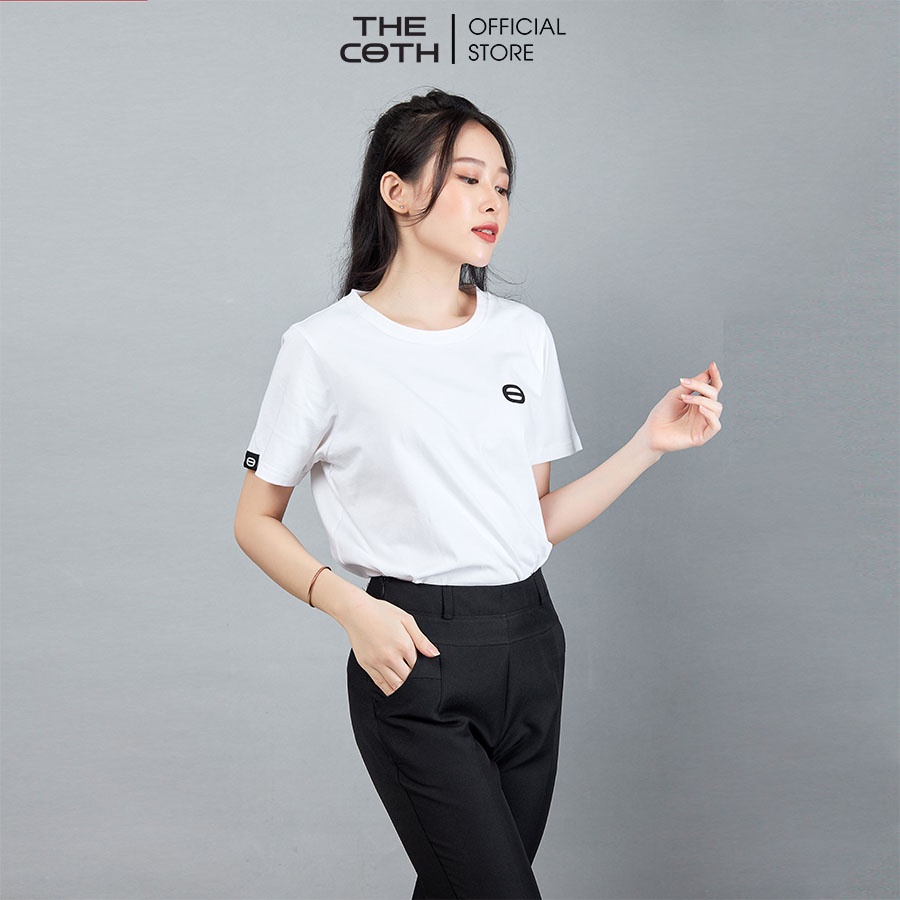 Áo Thun Nữ Đẹp Cao Cấp cổ tròn chất  Cotton Hàng Hiệu chất Cotton mặc thoáng mát thương hiệu THE COTH AT1F1006