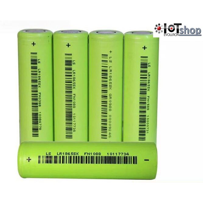 Cell pin 18650 Lishen dx  1500mah-5C  VA  LS 2000MAH XANH LÁ