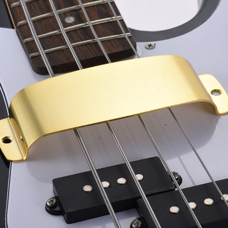 1Pc Electric Guitar Pickup Cover for Bass Guitar with 2 Screws Gold