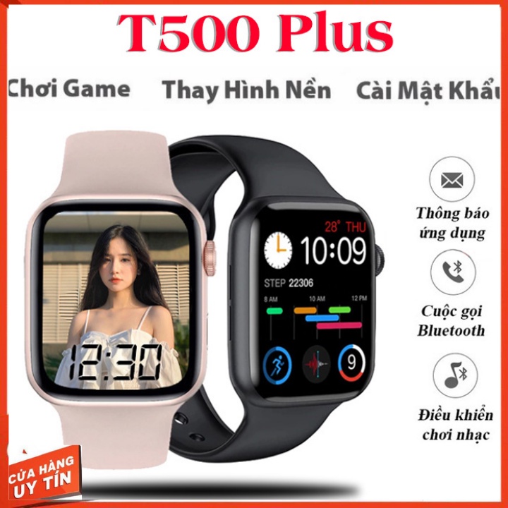 Đồng Hồ Thông Minh T500+ 1.75inch Seri6 Nam Nữ Đeo Đều Đẹp (Cài Bảo Mật-Thay Hình Nền - Nghe Gọi Trên Điện Thoại)