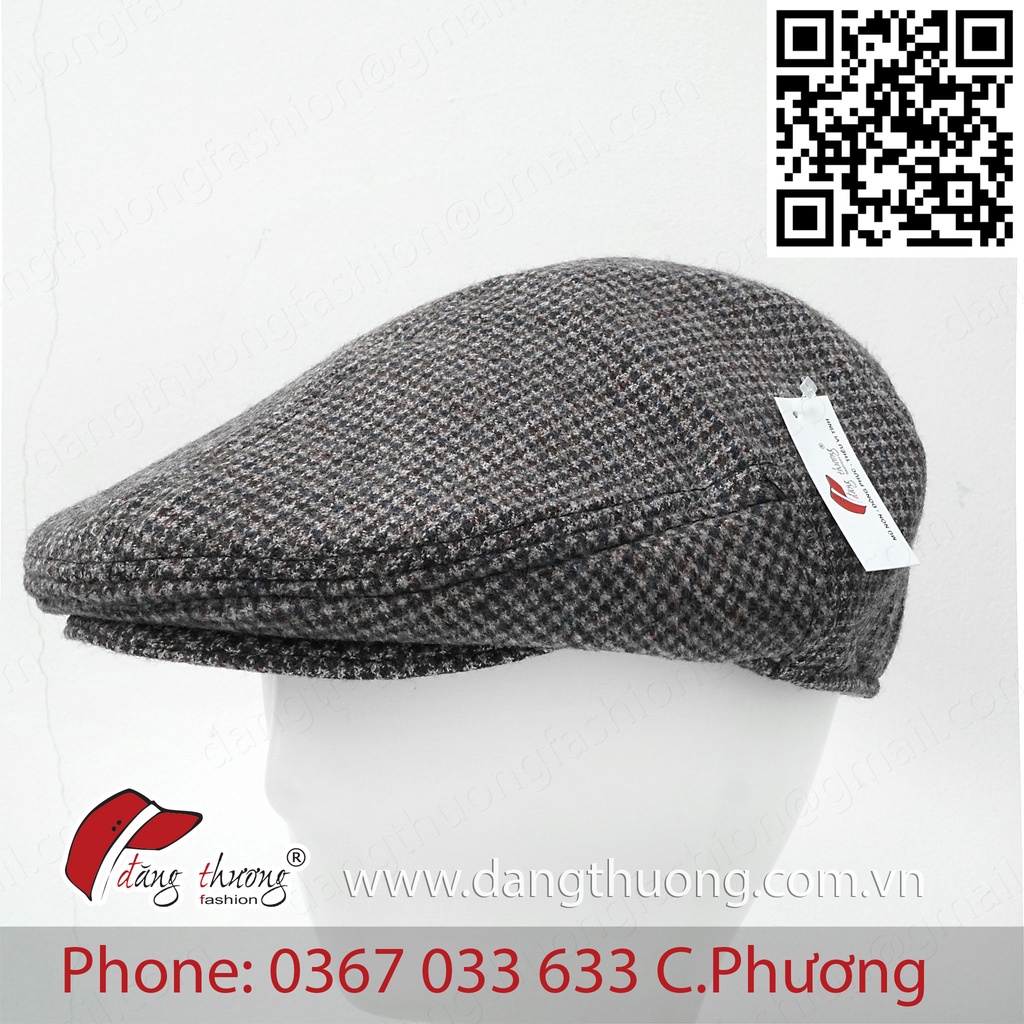 [SHIP HOẢ TỐC ] [CÓ SẴN]Mũ nồi nam DẠ DÀY DẶN caro bere beret nỉ dạ cho người trung niên, cao tuổi phong cách cổ điển