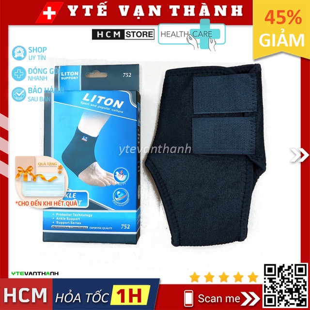 ✅ Băng Thể Thao Liton 752 (Cổ Chân, Gót Chân) -VT0123 | Y Tế Vạn Thành