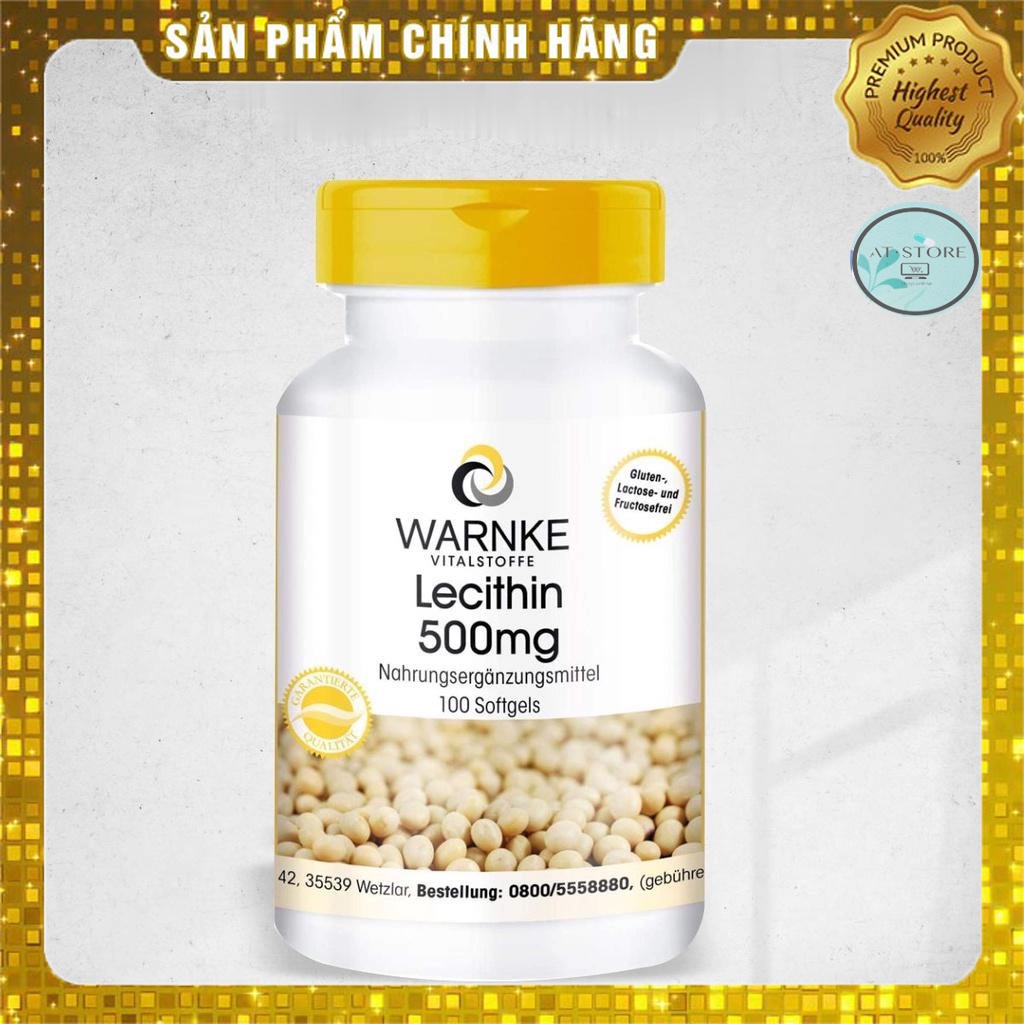 WARNKE LECITHIN 500mg_Hộp 100 viên
