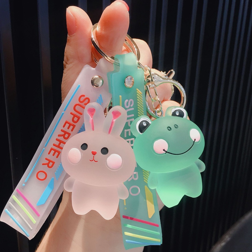 Móc Khóa Hình Động Vật Hoạt Hình Bằng Nhựa Resin Dễ Thương