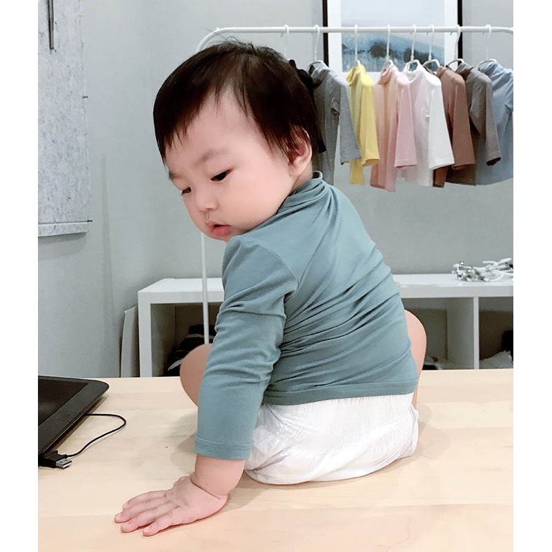 Áo giữ nhiệt cao cổ minky mom