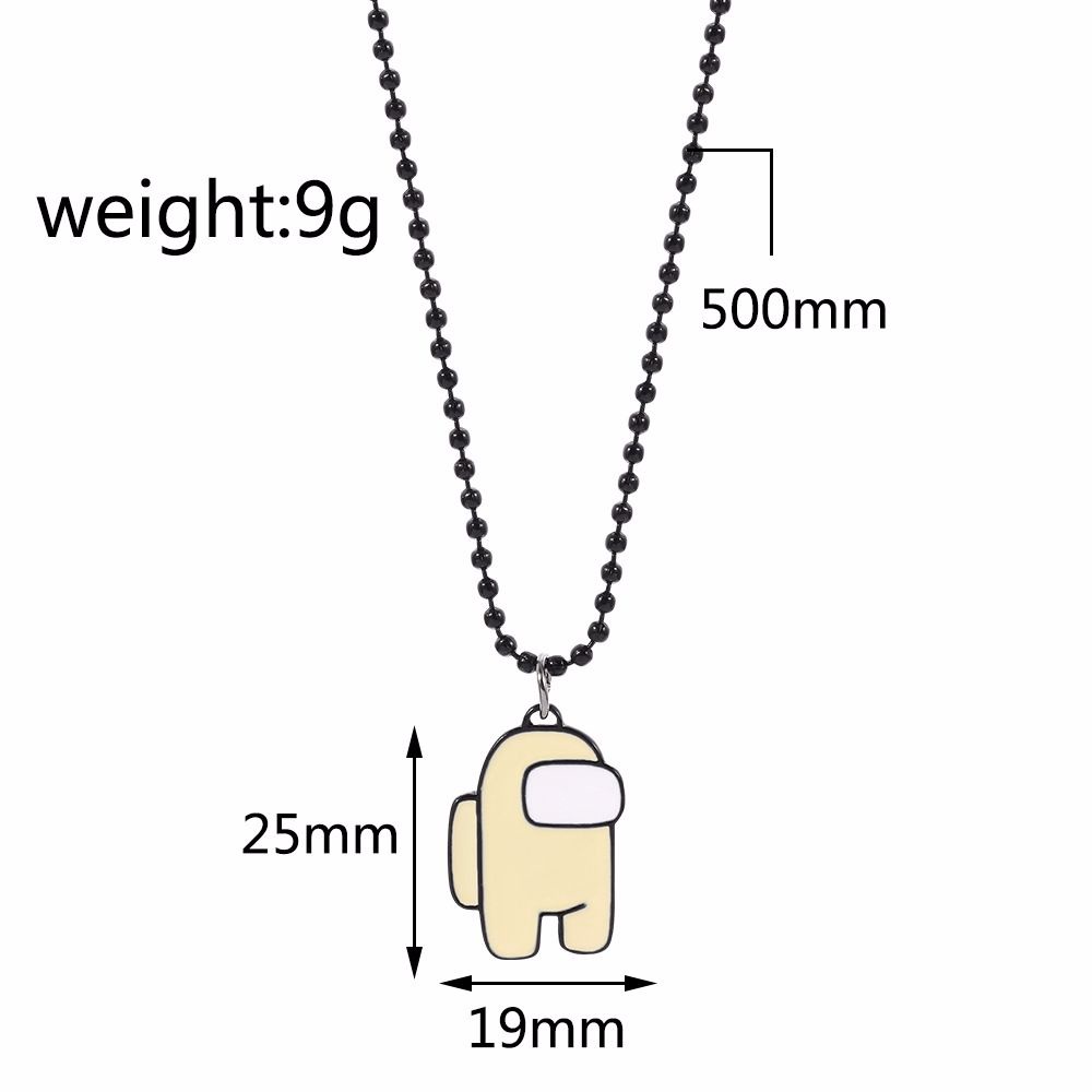 Vòng cổ chuỗi hạt 10 màu họa tiết hoạt hình game Between Us dễ thương