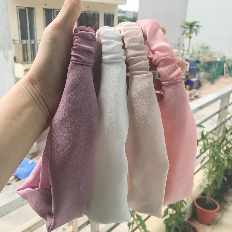 Băng đô nữ turban giúp gọn gàng tóc màu pastel nhẹ nhàng xinh xắn