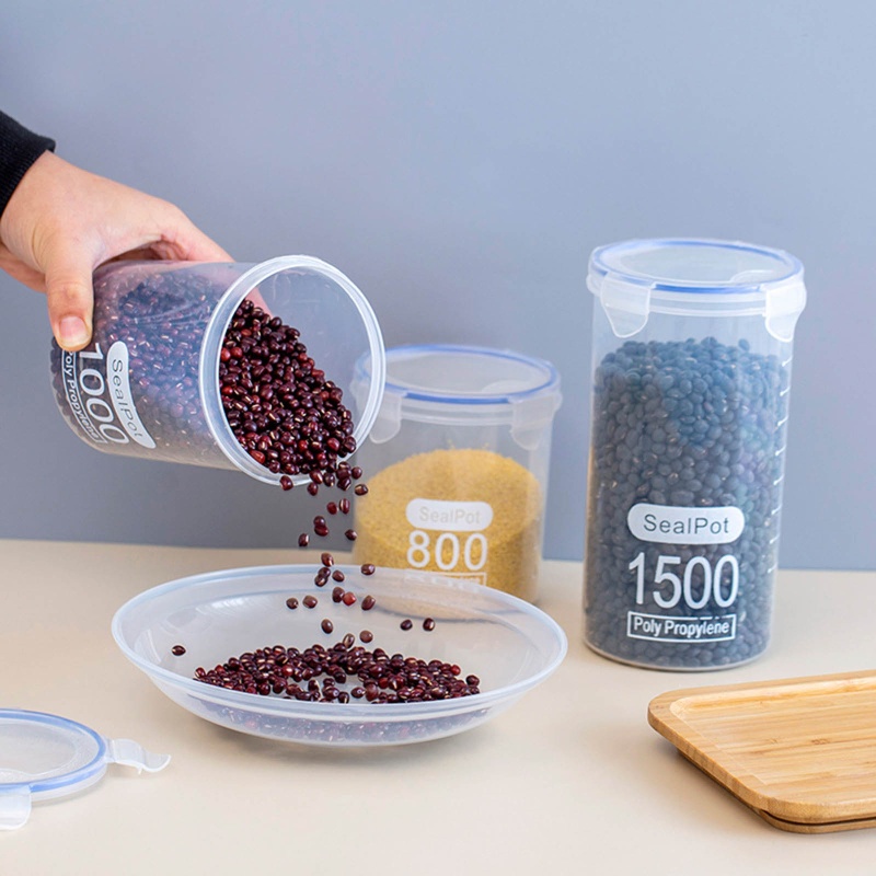 Hộp Đựng Thực Phẩm Trong Suốt Chống Ẩm Tiện Dụng Cho Nhà Bếp