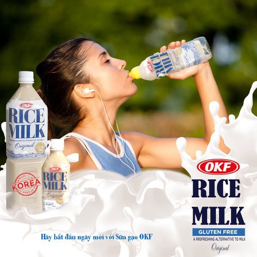 Sữa Gạo - Nước gạo Hàn Quốc OKF 1,5L- NƯỚC GẠO KHÔNG ĐƯỜNG