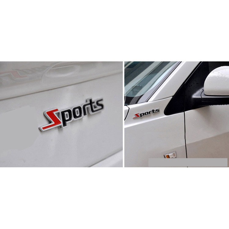 Decal Tem Chữ Kim Loại Sport Dán Trang Trí ô Tô (mẫu 1) MS-35