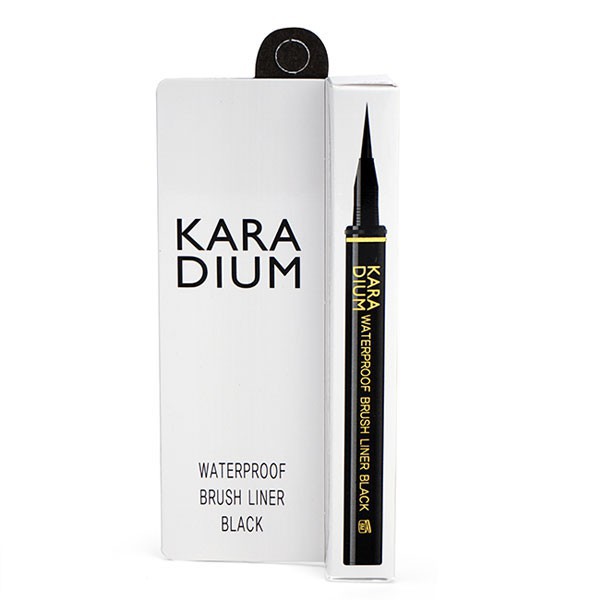 KẺ MẮT DẠ không lem không trôi Karadium Waterproof Brush Liner Black