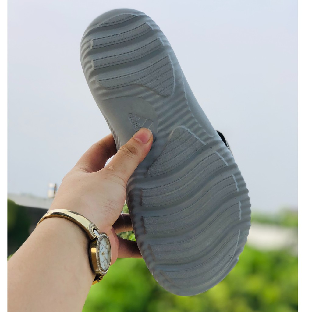 Dép Alphabounce ♥️FREESHIP +hộp♥️ quai ngang nam 3 lá vàng chất xịn 1-1