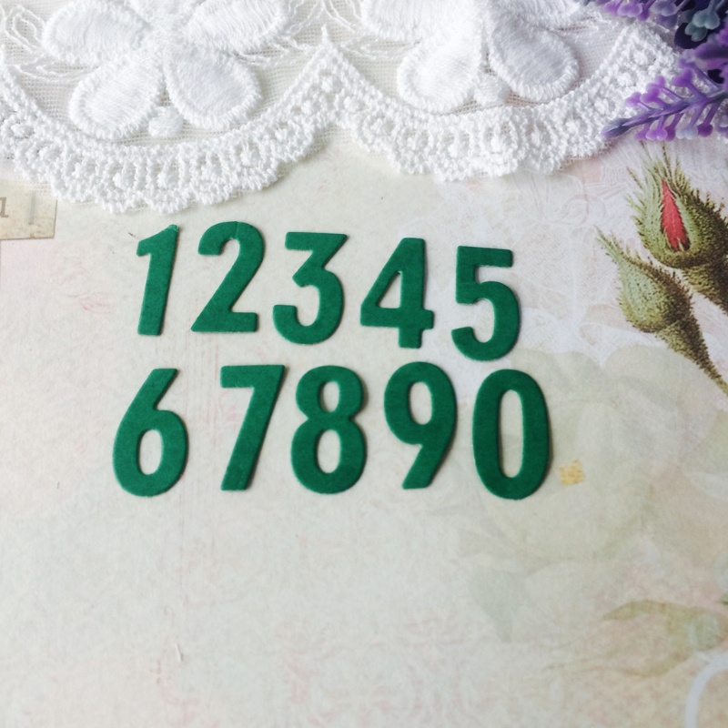 Khuôn Mẫu Cắt Thẻ Trang Trí Album Hình Số