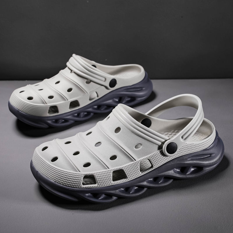 Giày Crocs Đục Lỗ Thoáng Khí Thời Trang Cho Nam