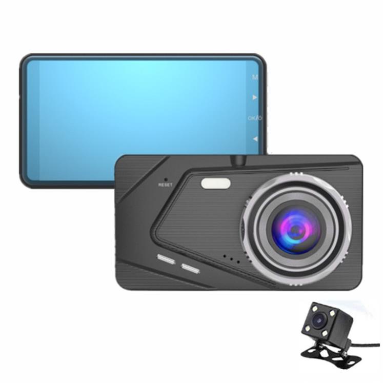 Camera Hành Trình ONTEK S18 Ô tô trước sau full HD tích hợp 8 Đèn LED - 1080P, màn hình kính IPS siêu nét, ống kính kép