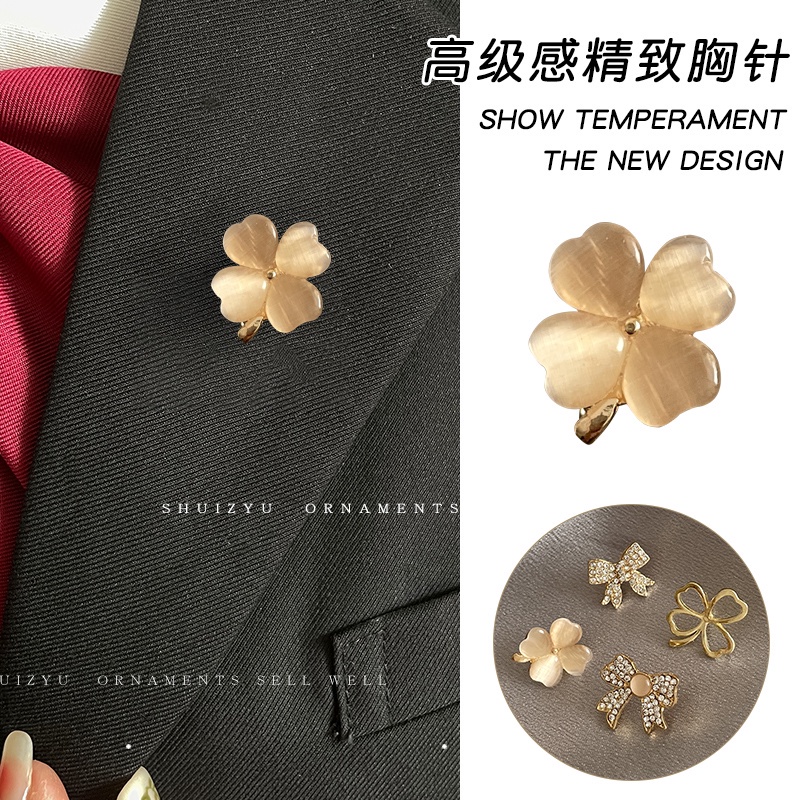 Ghim CàI ÁO HìNh Hoa ĐíNh Kim Cương Giả ThờI Trang Cho Nữ