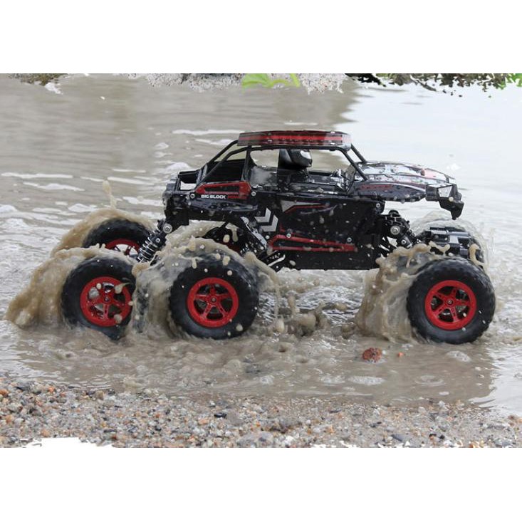 Xe Điều Khiển Địa Hình Rock Crawler 6 Bánh 3 Cầu Mạnh Mẽ