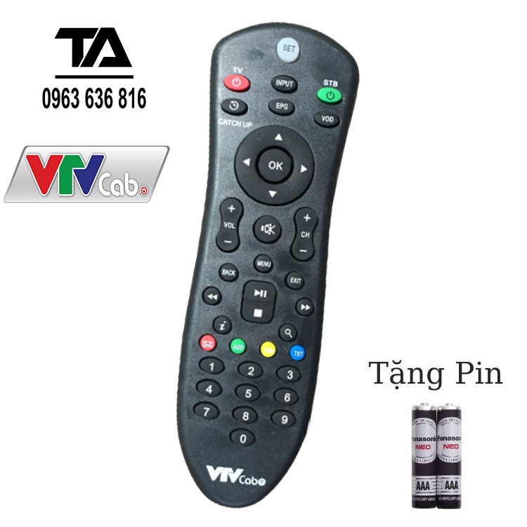 [FREESHIP 50K] Remote điều khiển VTV cab dùng cho đầu kỹ thuật số TV Box - Chính Hãng