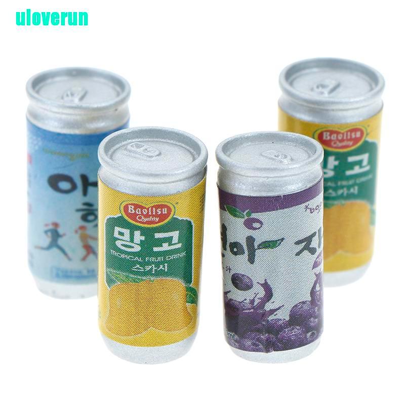 Set 4 Lon Nước Mini Tỉ Lệ 1: 12 Dùng Để Trang Trí Nhà Búp Bê