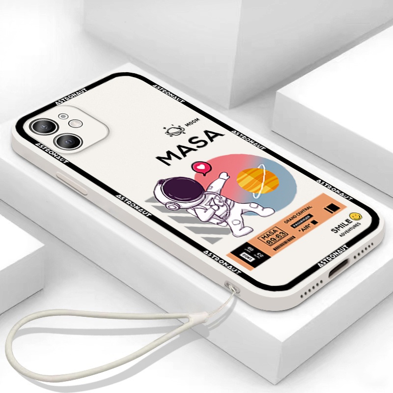 Ốp Điện Thoại TPU Vuông In Hình Nasa Cho Samsung J7 Pro J7 Prime J2P J6 Plus J4 Plus A71 A12 A50 A52s A11 A03S A50s