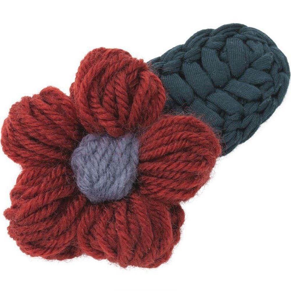 Kẹp Tóc Đuôi Ngựa Sợi Len Đan Móc Trang Trí Thời Trang Thu Đông Sáng Tạo WMES15H Dành Cho Bạn Nữ