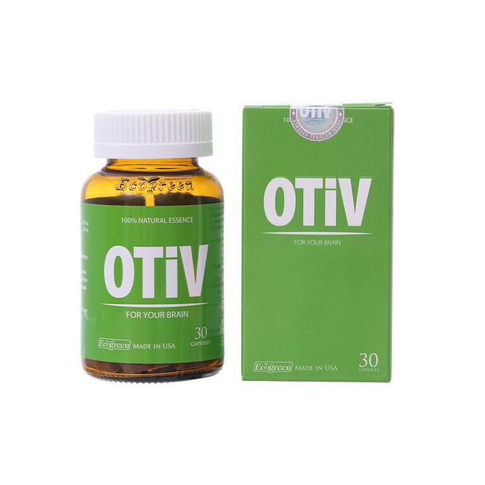 OTIV - HỖ TRỢ TRỊ MẤT NGỦ, ĐAU ĐẦU, PHÒNG ĐỘT QUỴ - giúp tăng cường dưỡng chất cho não giúp TĂNG CƯỜNG TRÍ NHỚ