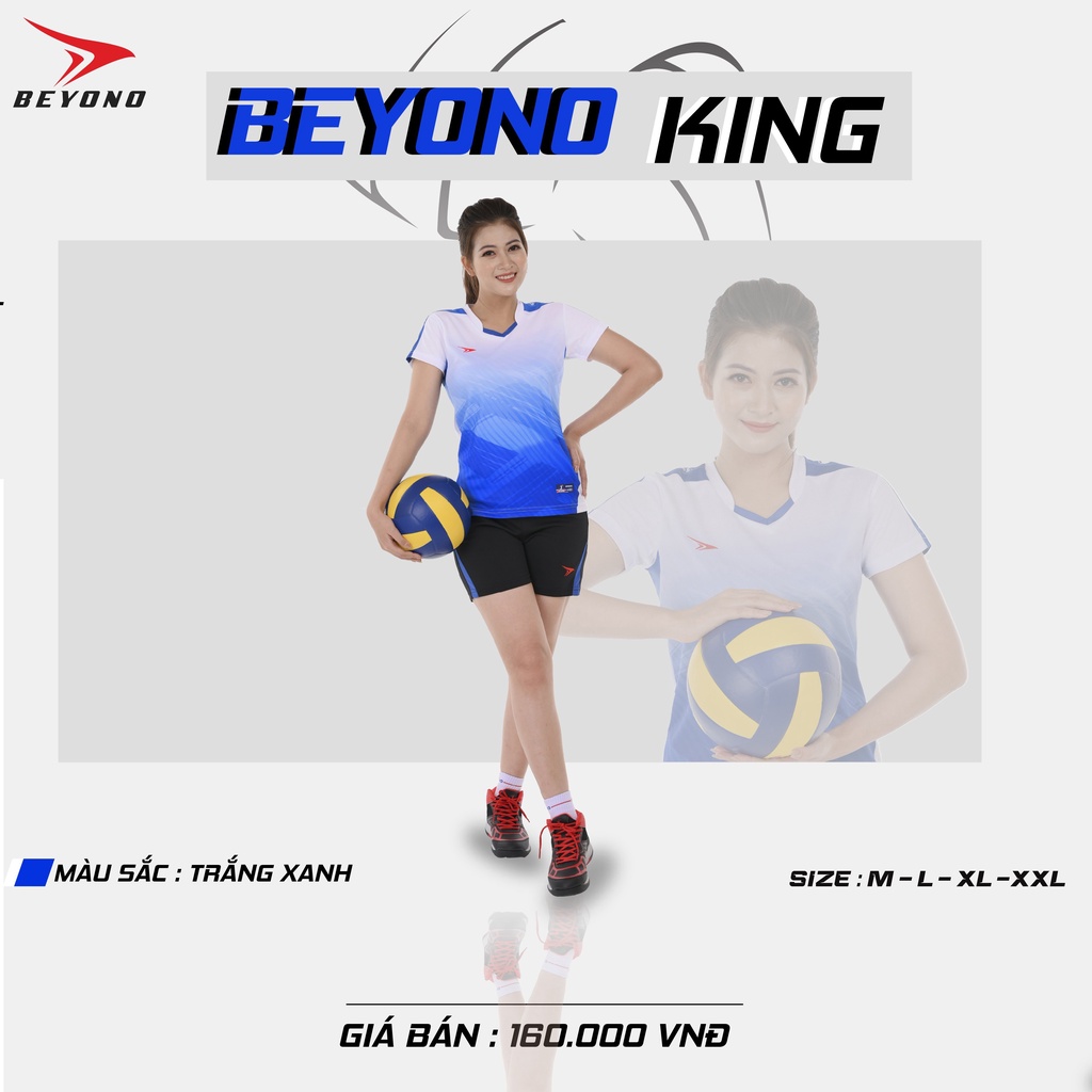 (Sỉ/Lẻ/Đội triết khấu cao) Bộ quần áo bóng chuyền nữ Beyono