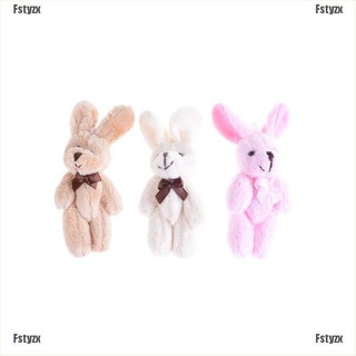 Fstyzx Wedding Gift Joint Rabbit Bouquet DIY Pendant Plush Stuffed TOY Plush Animals