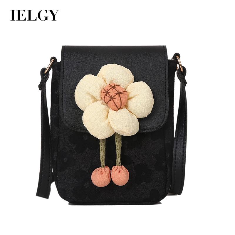 IELGY Túi Đeo Chéo Hình Hoa Dễ Thương Phong Cách Hàn Quốc Cho Nữ