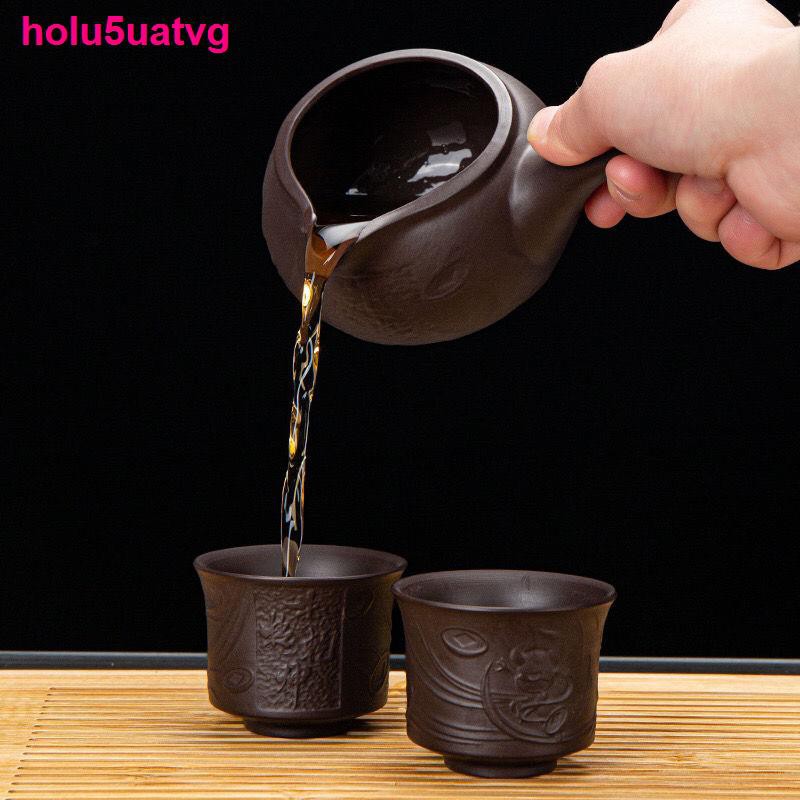 Áo lótBộ ấm trà Zisha lười bán tự động xoay graphite uống gốm sứ Kung Fu Tea Set gia dụng