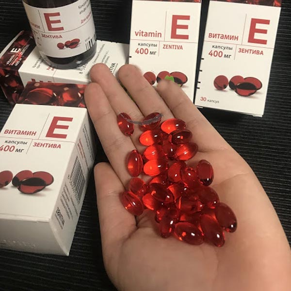 Vitamin E đỏ 400mg dòng cao cấp của Nga đẹp da chống lão hóa