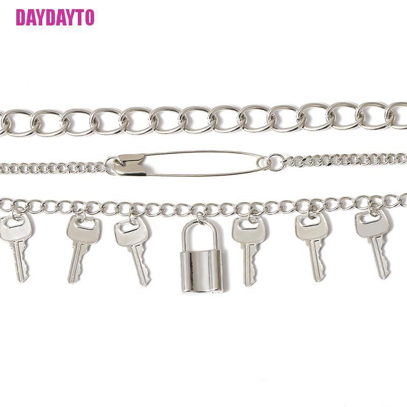 Vòng Cổ Choker Mặt Hình Chìa Khóa Thiên Thần Phong Cách Gothic Punk Hip Hop