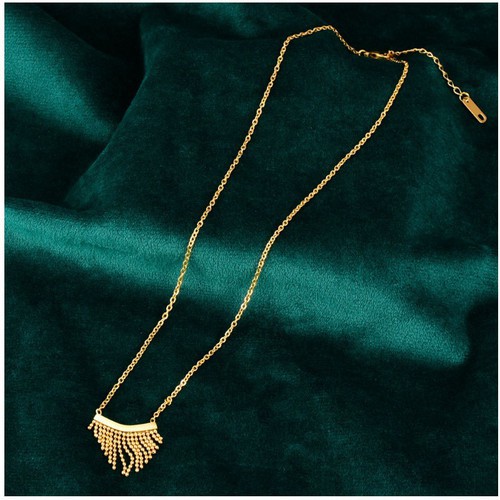 Dây Chuyền Tua Rua Titan Ko Đen TT 3201