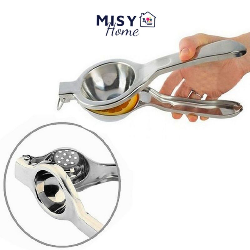 Dụng cụ ép vắt nước chanh bằng tay, cầm tay inox pha chế đồ uống dành cho bartender Misy home