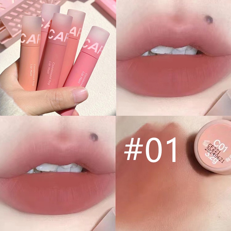 Son Lì CAPPUVINI Chống Nước Lâu Trôi Dưỡng Ẩm 5 Màu Sắc Lựa Chọn