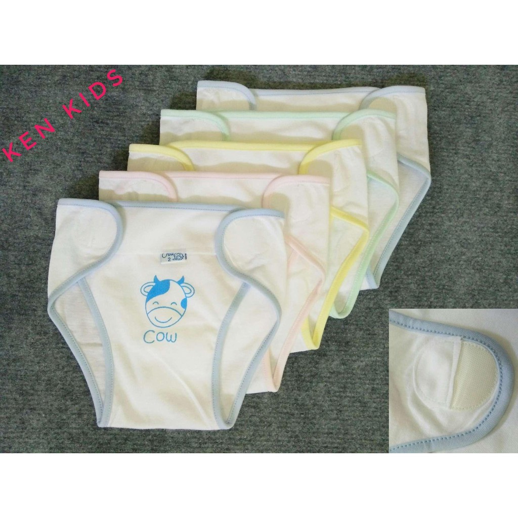 Sỉ 10 quần đóng tã Jou 100% cotton miếng dán tròn (Dành cho bé sơ sinh 3-8kg)