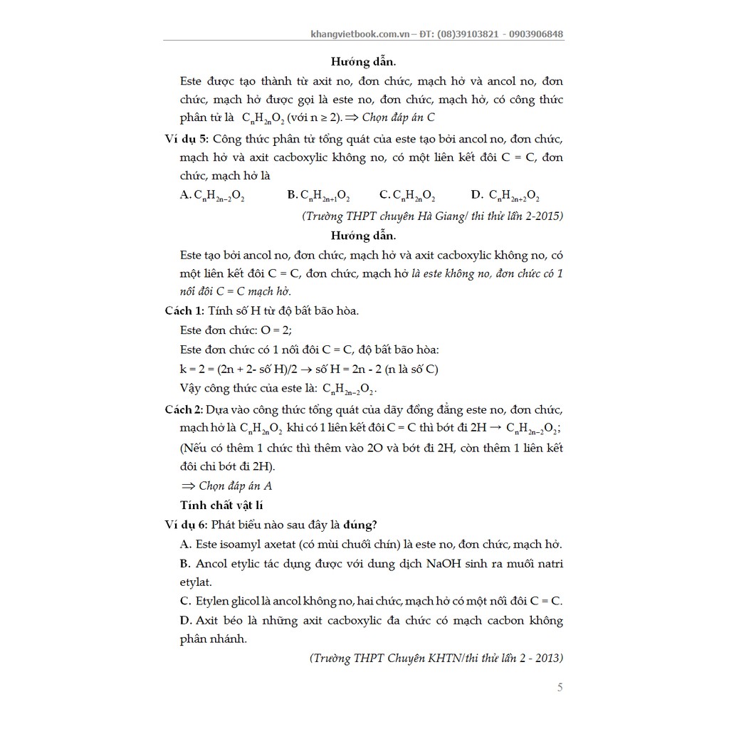 Sách - Phân Tích Hướng Giải Tối Ưu Chinh Phục bài Tập Hóa Học Chuyên Đề ESTE