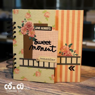 Scrapbook lò xo handmade - album ảnh trang trí