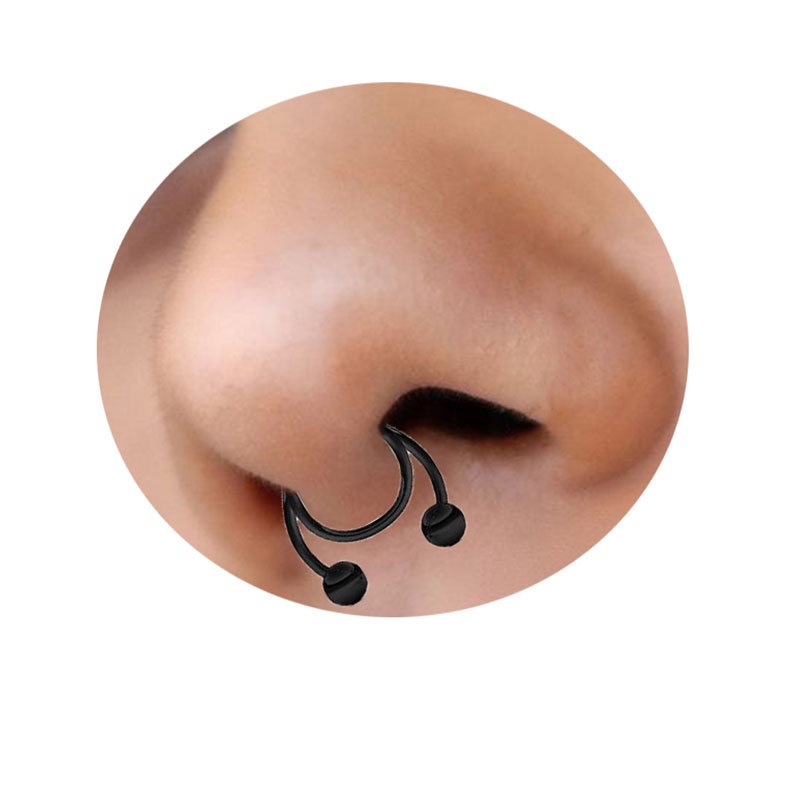 Khuyên mũi nhiều màu sắc tùy chọn cá tính thời trang unisex