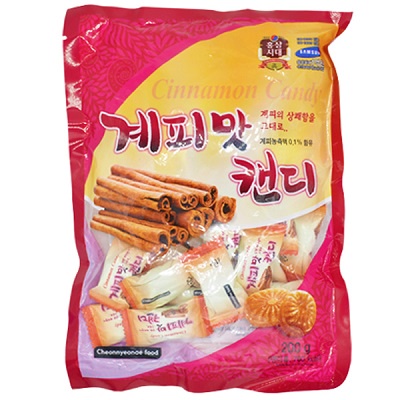 KẸO QUẾ CỨNG HÀN QUỐC BỊCH 200G