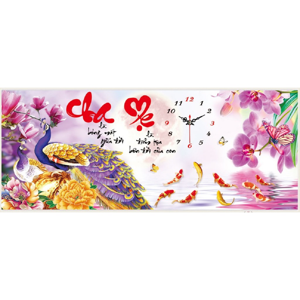 Tranh đính đá  Cha Mẹ-DD9255