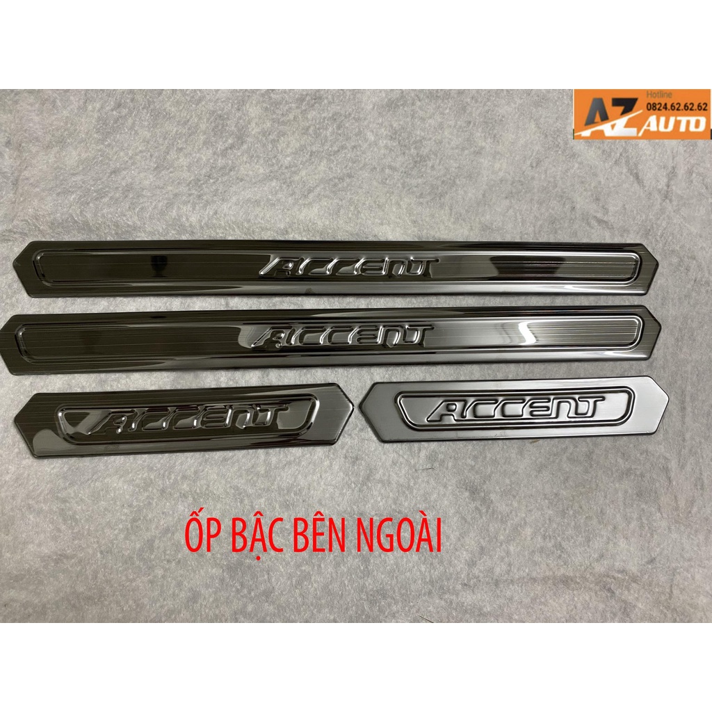 ỐP BẬC CỬA , NẸP BƯỚC CHÂN HUYNDAI ACCENT 2018 - 2021 hàng đẹp