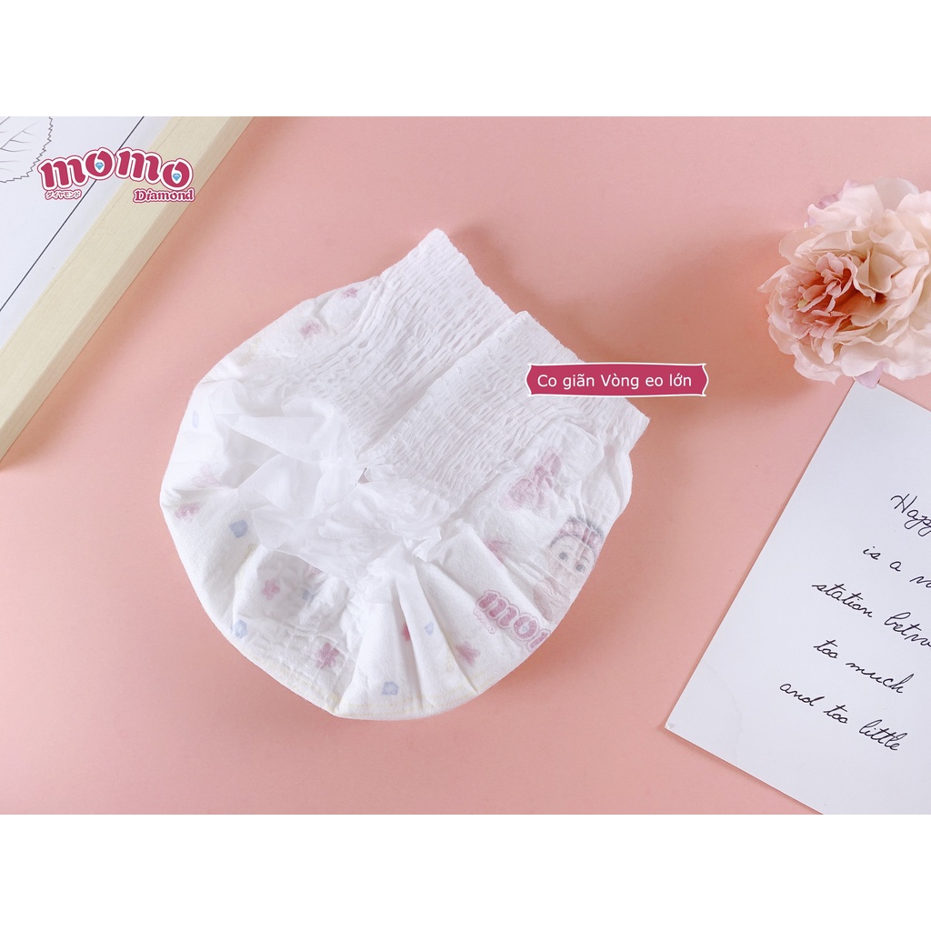 Bỉm MOMO DIAMOND hữu cơ cao cấp quần/dán size S64/ M60/L54/XL50/XXL48/XXXL46