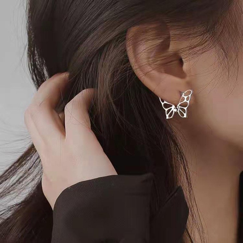 Bông tai nữ hàn quốc, khuyên tai hình cánh bướm BUTTERFLY
