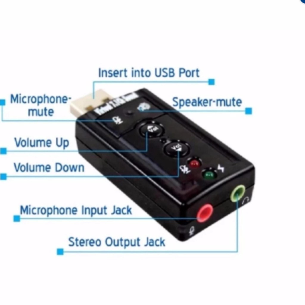 [USB Ra Sound 7.1 Cam] Đầu ra âm thanh chuẩn cho máy tính và laptop có nút chỉnh âm lượng