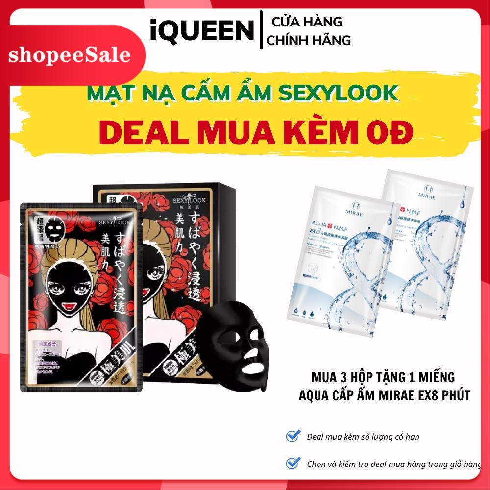 Mặt nạ dưỡng ẩm SEXYLOOK đen hoa hồng đỏ dưỡng ẩm da ngừa nếp nhăn 5 miếng 20ml SL.5Đ