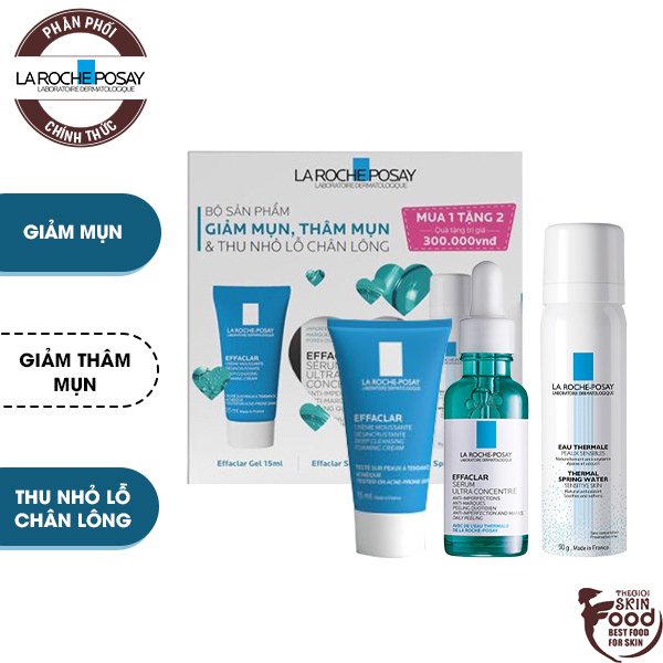 [3 Items] Bộ Dưỡng La Roche-Posay Effaclar Serum 30ml + Effaclar Gel 15ml + Thermal Spring Water 50ml